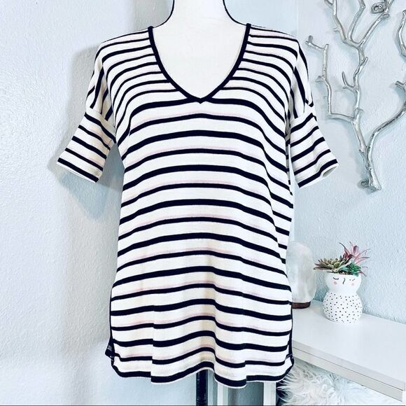 Viktoria & Woods Wool Pullover Short Sleeve Sweater Top - Picture 1 of 8